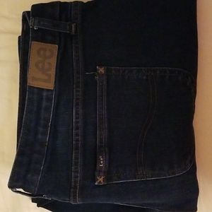 Lee Jeans, size 20, Dark Blue, Regular Fit, Straight Leg, Mid Rise